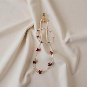 Children's /Teens Cherries set Necklace/Bracelet